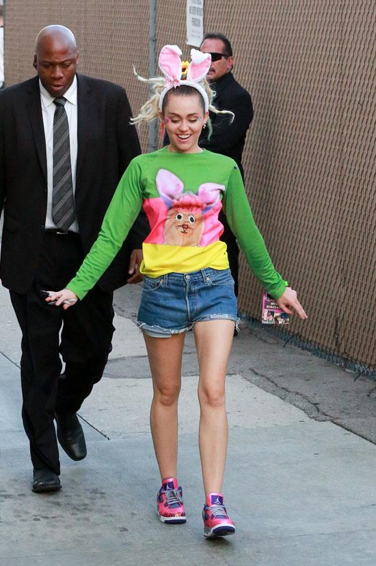 Miley Cyrus in Los Angeles, August 2015. Who else can pull off bunny ears when it’s not Halloween?