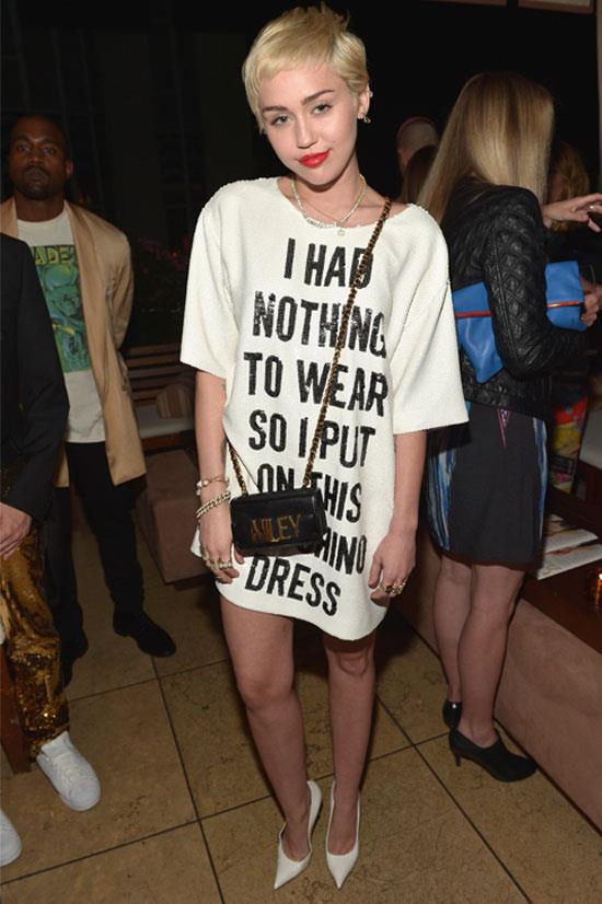 Miley Cyrus at THE DAILY FRONT ROW Fashion ‘Los Angeles Awards’ Show, January 2015.