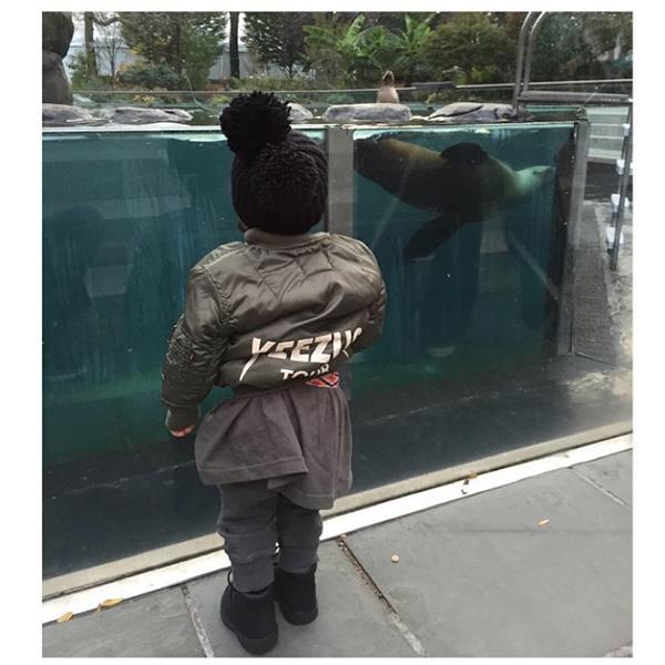 <p><strong>North West's best fashion moments: At the zoo</strong></p> <p>"When auntie Koko dresses Nori #zoo"</p>