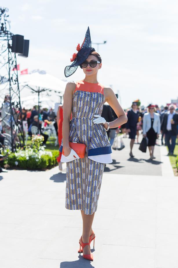 Name: Charlotte Moor<br><br> Outfit: Millinery and dress Ali Moor, Zara shoes Race day: Melbourne Cup 2015 <br><br> Location: Flemington, Melbourne <br><br>