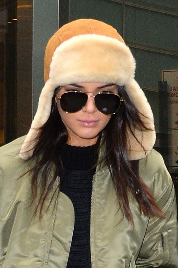 We kind of feel that only Kendall Jenner could make this hat look SO cute. Image: Getty