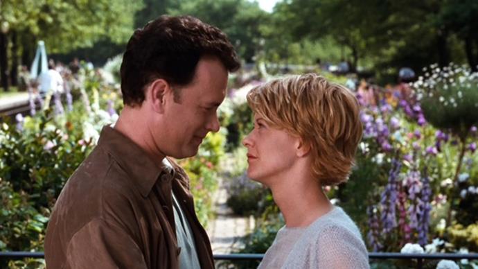 <strong>30. YOU'VE GOT MAIL (1998)</strong> <br><br> Meg Ryan and Tom Hanks reunite five years after Sleepless In Seattle for a tech-themed rom com in which two bookshop owners (why is it always bookshops?) fall in love online.