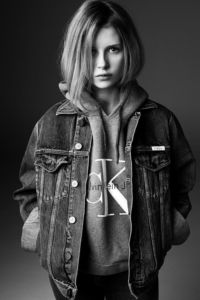 Kate Moss' little sister Lottie has obviously followed in her big sister's footsteps by becoming a CK muse.
