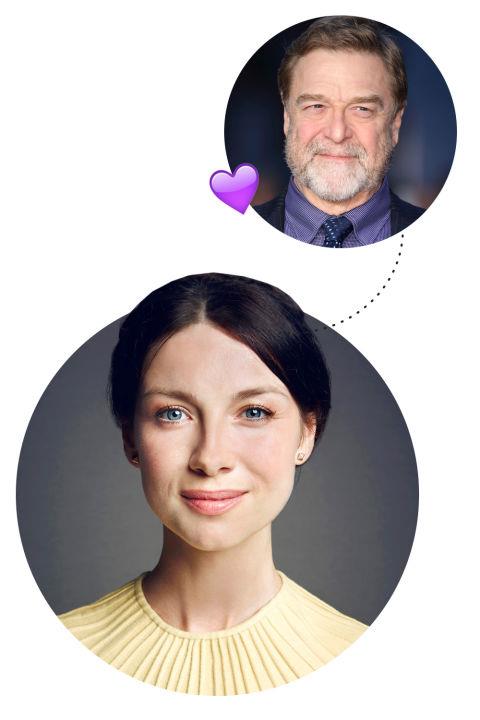 <p> Caitriona Balfe <3s John Freakin' Goodman<p> <p> "I loved that show Roseanne. It was one of my big things. And I had a weird crush on John Goodman. I don't know what that says about me, but he was a big one for me. I was eight or nine. It was very odd."