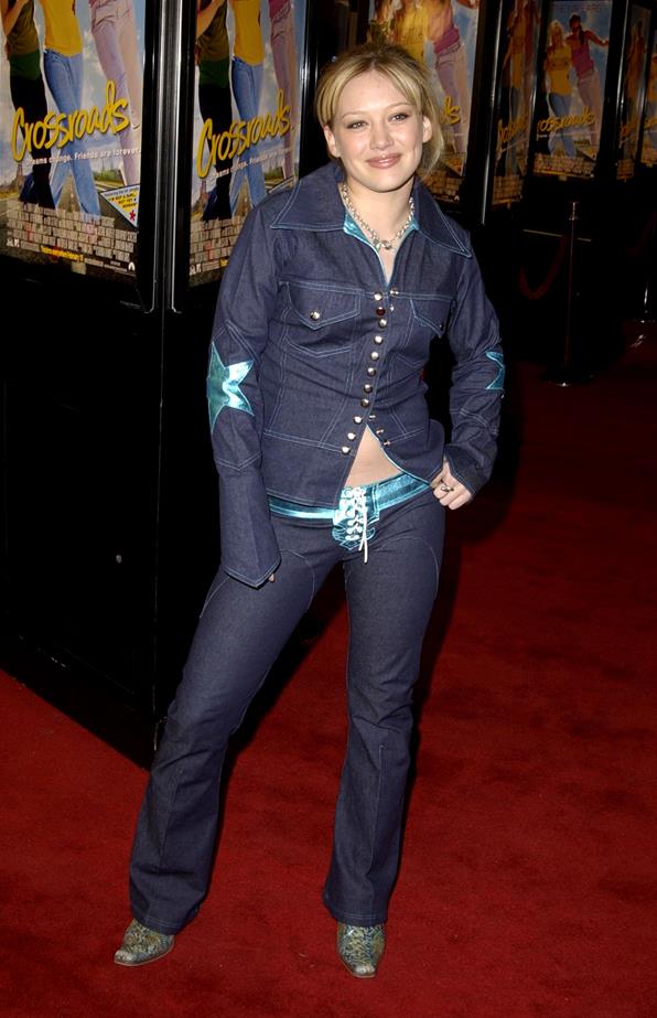 The pre-Britney double-denim suit. Iconic.