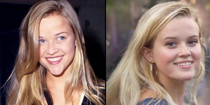 <strong>Reese Witherspoon and Ava Phillippe</strong> <br><br> As teenagers.