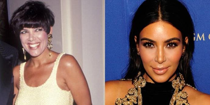 <strong>Kris Jenner and Kim Kardashian</strong> <br><br> At 35 years old.