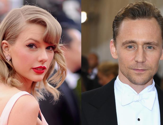 Taylor Swift and Tom Hiddleston.