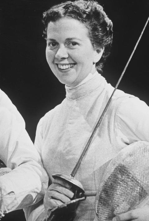 <p> <strong>1956</strong><p> <p> Great Britain's gold medal-winning fencer Gillian Sheen in Melbourne.