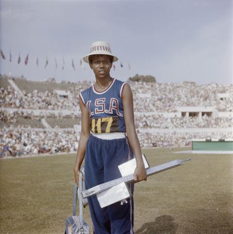 <p> <strong>1960</strong><p> <p> Wilma Rudolph, an American track and field racer who was considered the fastest woman alive in her time, wearing a straw hat and her team uniform at the Summer Olympics in Rome.