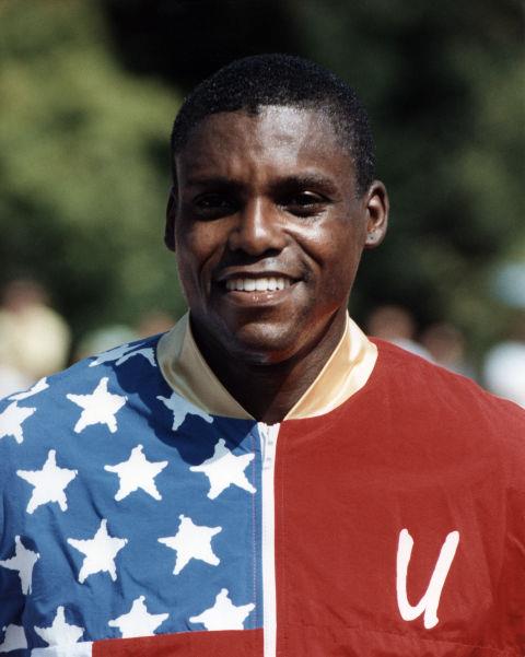 <p> <strong>1992</strong><p> <p> Track and field athlete Carl Lewis at the 1992 Games in Barcelona.