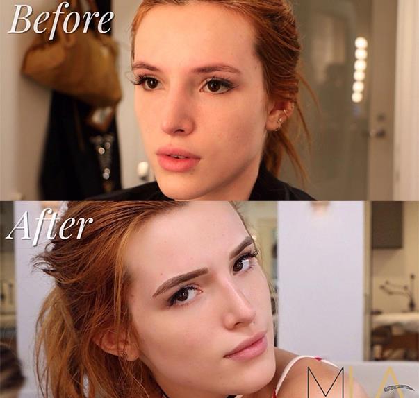 Bella Thorne Microblading Brows
