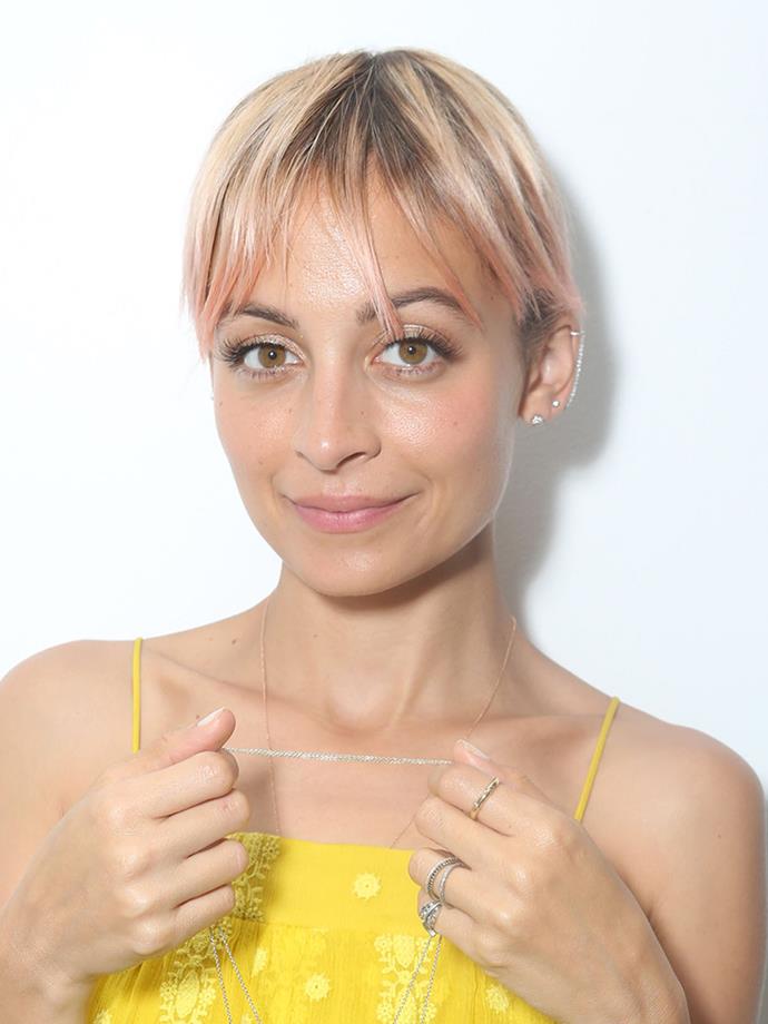 <p><strong>Nicole Richie</strong><br><br> <p>Nicole transitioned her hair from pink to blonde via rose gold.