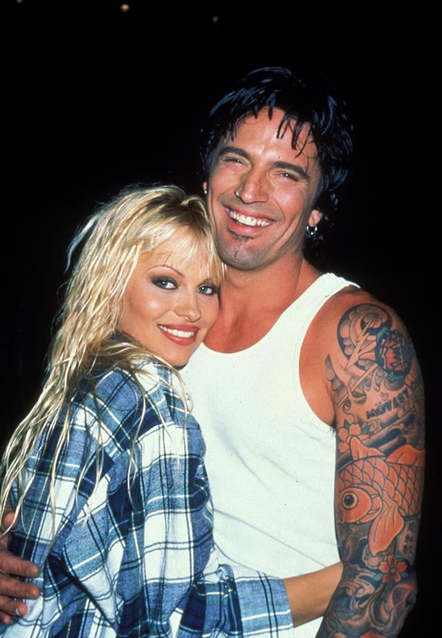 **Who?** Pamela Anderson and Tommy Lee. <br>
**How long?** 96 hours. <br>
**Did it last?** After meeting, Pamela and Tommy got married four days—literally 96 hours—later. They divorced three years later and share two sons.