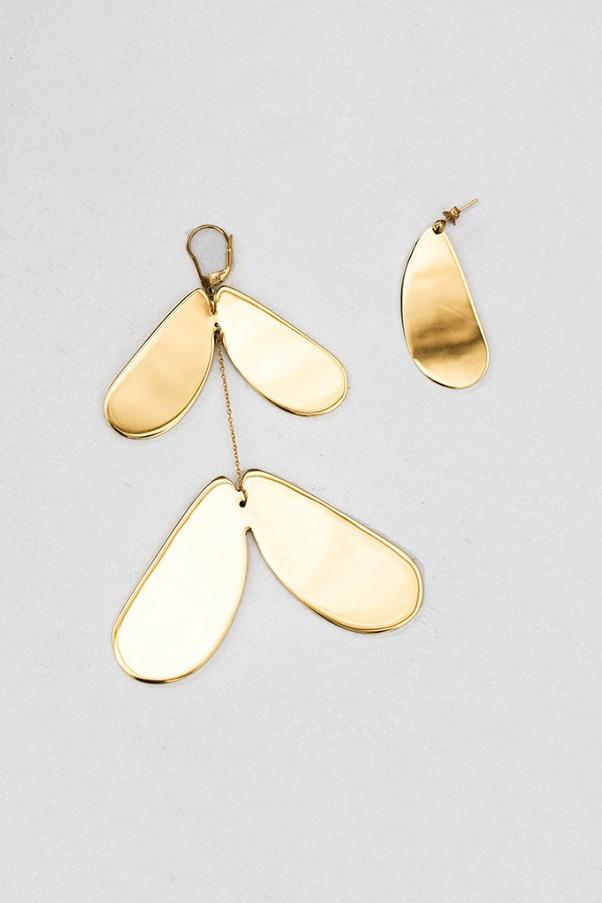 <strong>Buy:</strong> Ellery earrings, $350, <a href="https://www.theundone.com/products/ellery-poet-earrings-gold?variant=29856538119">The Undone</a>