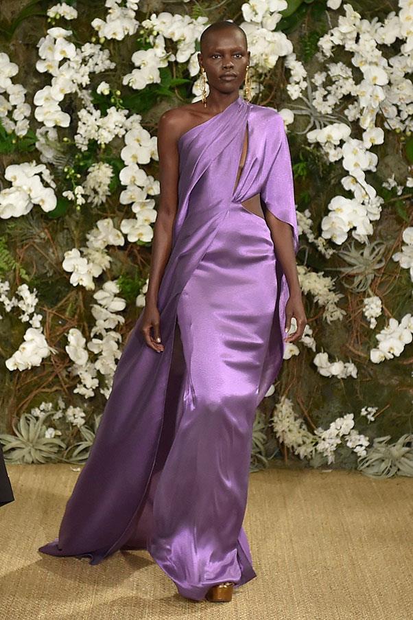 This Oscars-worthy gown at Ralph Lauren.