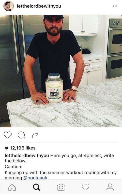 <p>Scott Disick did something similar last year when he also forgot to edit down his caption.