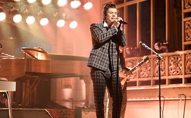 Harry Styles Can't Stop Wearing Head-To-Toe Gucci