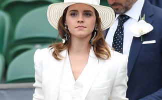Emma Watson at Wimbledon. 