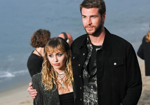 Miley Cyrus and Liam Hemsworth. 