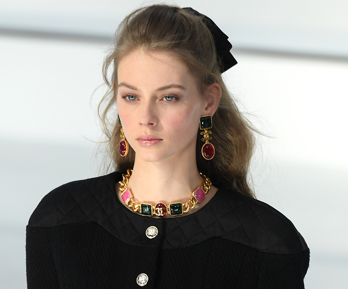 Chanel Brings Half-Up Hair Back—And It Looks Chicer Than Ever | ELLE ...
