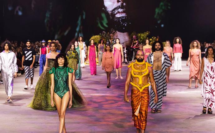 Australian Fashion Week’s First All-Indigenous Led Runway Was Nothing Short Of Magical