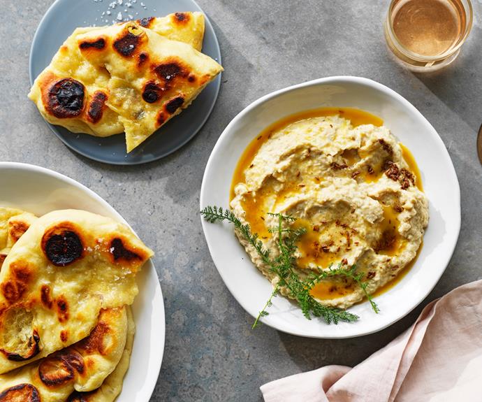 **[Jacqui Challinor's cannellini bean dip with cumin burnt butter](https://www.gourmettraveller.com.au/recipes/chefs-recipes/cannellini-bean-dip-19239|target="_blank")**