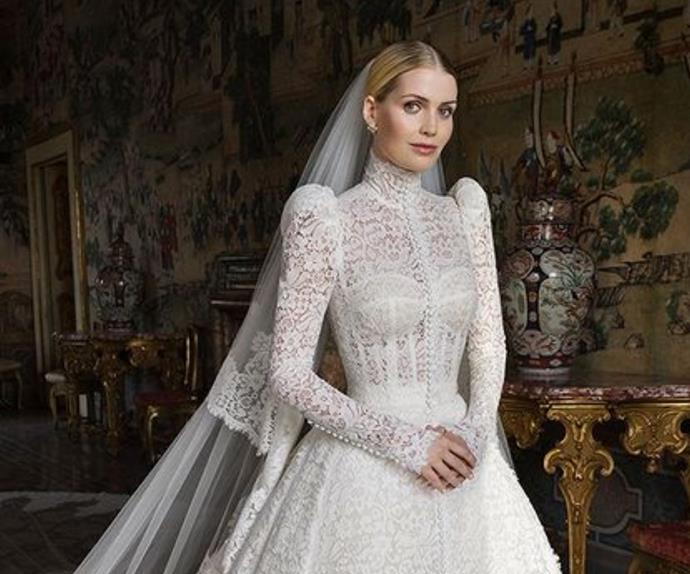 Lady Kitty Spencer Wore Five Breathtaking Dolce & Gabbana Gowns For Her Wedding