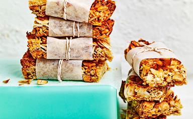 Coconut, almond and ginger bars