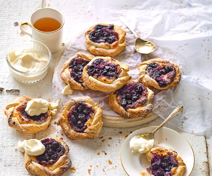 Easy blueberry danish pastries