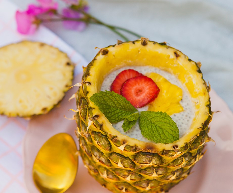 [Coconut, honey and chia pineapple pudding](https://www.foodtolove.co.nz/recipes/coconut-honey-and-chia-pineapple-pudding-33329|target="_blank")