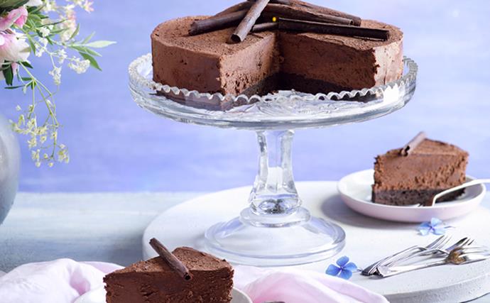 Chocolate Irish cream mousse cake