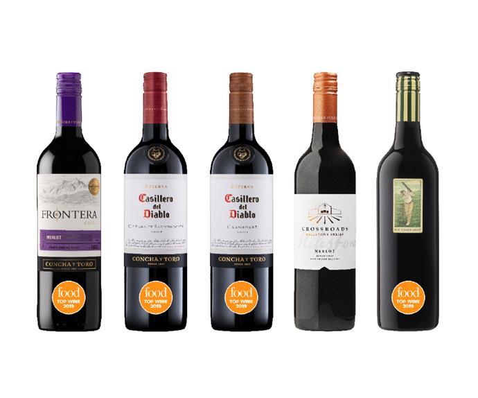 The best Merlot, Cabernet Sauvignon and other varieties from Food's Top Wine Awards 2019