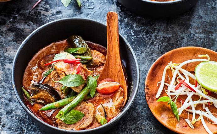 Red Thai duck curry