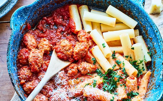 Nici Wickes' quick and easy meatballs for two