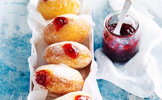 Gluten-free jam-filled doughnuts