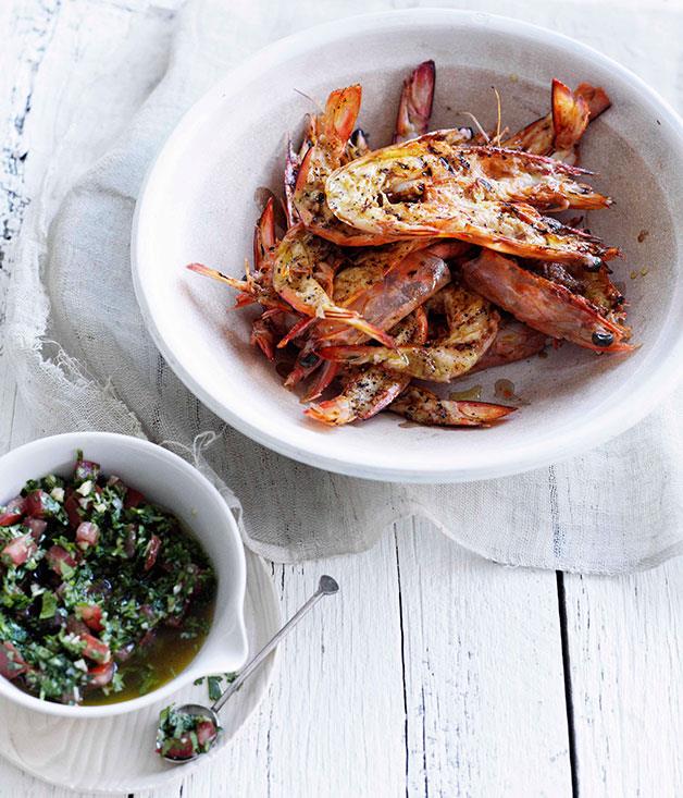 [**Barbecued prawns with pico de gallo**](https://www.gourmettraveller.com.au/recipes/browse-all/barbecued-prawns-with-pico-de-gallo-10334|target="_blank")