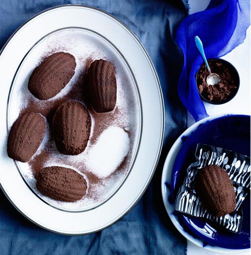 **[Chocolate and candied-orange madeleines](http://gourmettraveller.com.au/chocolate_and_candiedorange_madeleines.htm|target="_blank")**
<br><br>
PHOTOGRAPH: BEN DEARNLEY