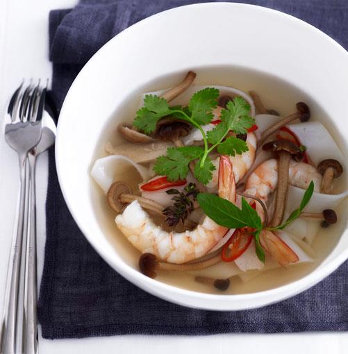 [Hot and sour prawn, chicken and noodle soup](https://www.gourmettraveller.com.au/recipes/fast-recipes/hot-and-sour-prawn-chicken-and-noodle-soup-13030|target="_blank")