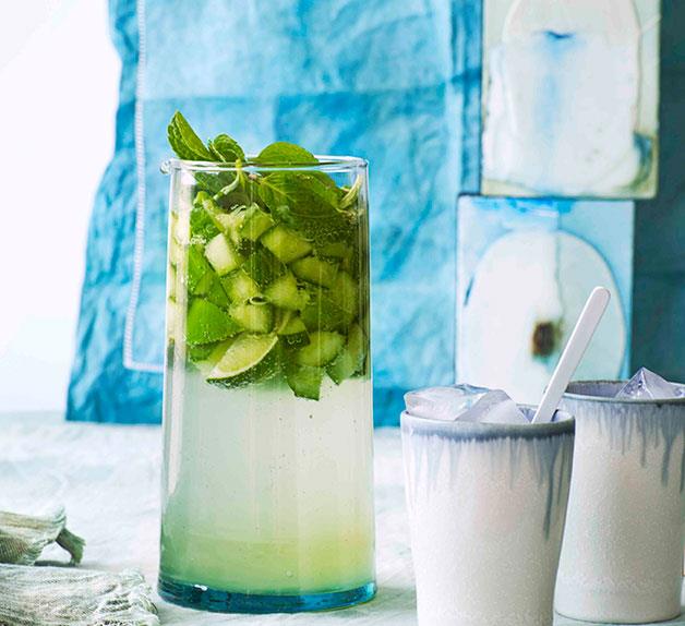 Cucumber and gin punch