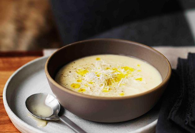 Parsnip and artichoke soup