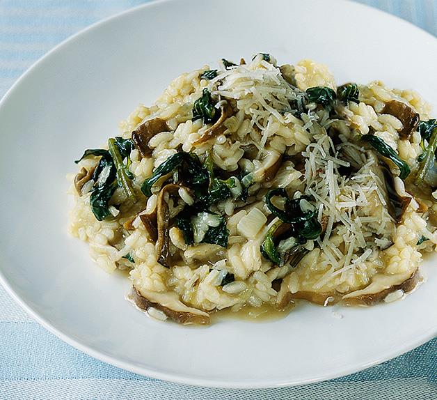 Risotto with nettles and porcini