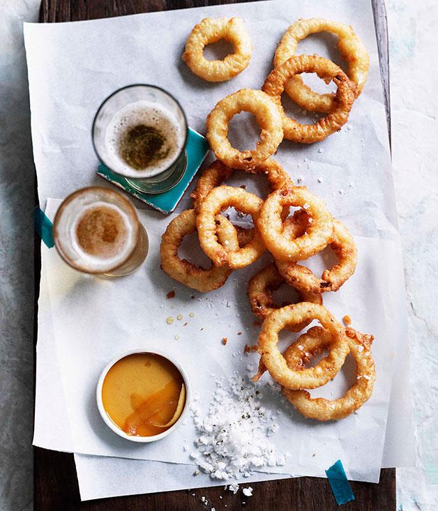 [**Onion rings with salt and vinegar**](https://www.gourmettraveller.com.au/recipes/browse-all/onion-rings-with-salt-and-vinegar-10705|target="_blank")