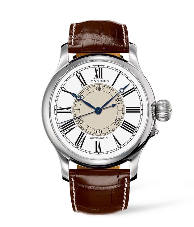 **Longines Weems Second-Setting watch**
Here's one for the less-punctual. This Longines heritage timepiece is as sharp as they come, with painted Roman numerals, striking blue steel hands and self-winding mechanical movement. The wearer will never miss another beat. _$5275, [longines.com](http://www.longines.com "Longines ")_[](http://www.longines.com "Longines ")