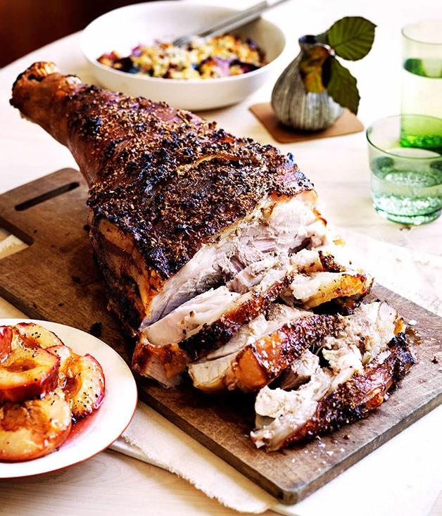 [**Slow-cooked pork shoulder with plums**](https://www.gourmettraveller.com.au/recipes/browse-all/slow-cooked-pork-shoulder-with-plums-11698|target="_blank")
