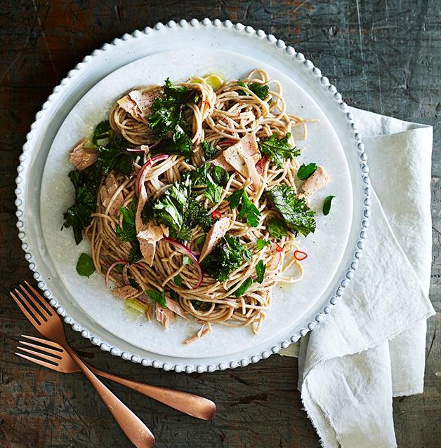 Kale Lemon And Tuna Spaghetti Recipe Gourmet Traveller