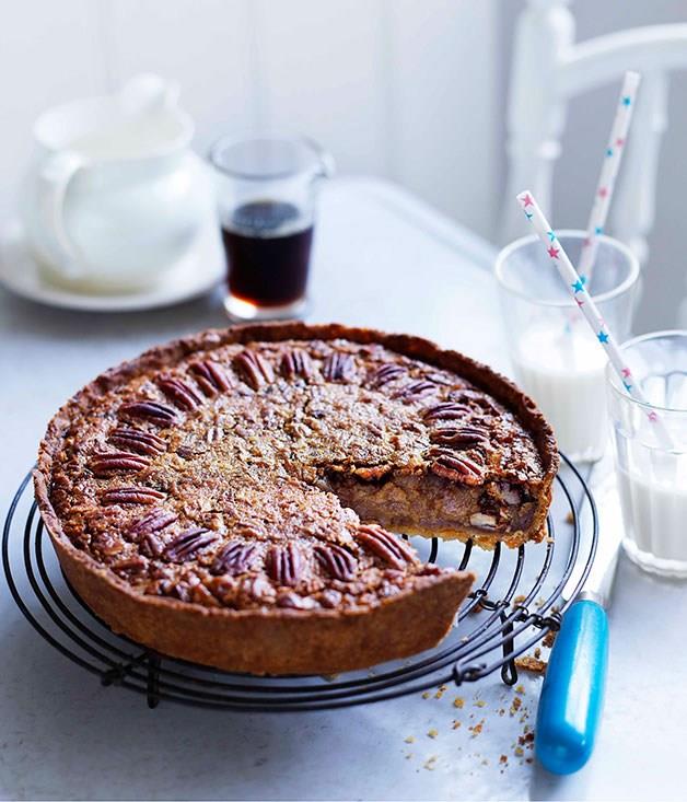**[Pecan and maple pie](https://www.gourmettraveller.com.au/recipes/browse-all/pecan-and-maple-pie-10992|target="_blank")**
