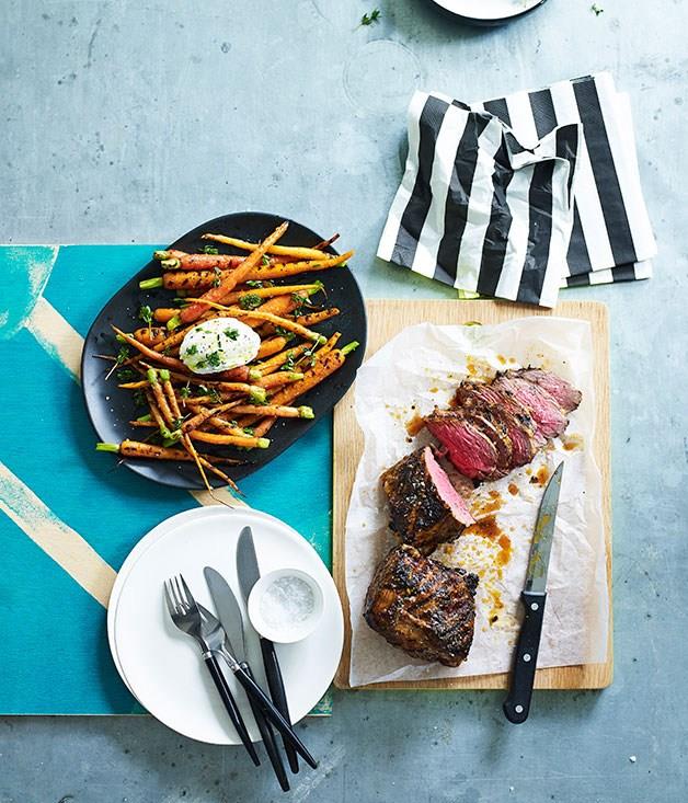 **[Coriander and chipotle lamb rump with burnt carrots](https://www.gourmettraveller.com.au/recipes/chefs-recipes/coriander-and-chipotle-lamb-rump-with-burnt-carrots-9155|target="_blank")**
