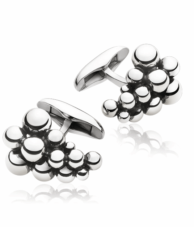 **Georg Jensen moonlight grape cufflinks**
These sterling silver cufflinks are stylish, fun and just a little bit luxurious - fit for the food-, wine- and fashion-loving man. _$535, [georgjensen.com.au](http://georgjensen.com.au "Georg Jensen")_