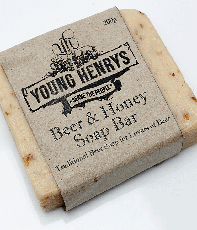 **Young Henrys Beer & Honey Soap Bar**
It has been said that the team at Sydney's Young Henrys craft brewery scrub up alright. They must've been talking about their soap, made from spent grain, beer and honey. _$8 per bar, [younghenrys.com](http://younghenrys.com "Young Henrys")_